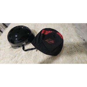 Harley Davidson Motorcycle Helmet Size Xs Black  Come With Storage Bag
